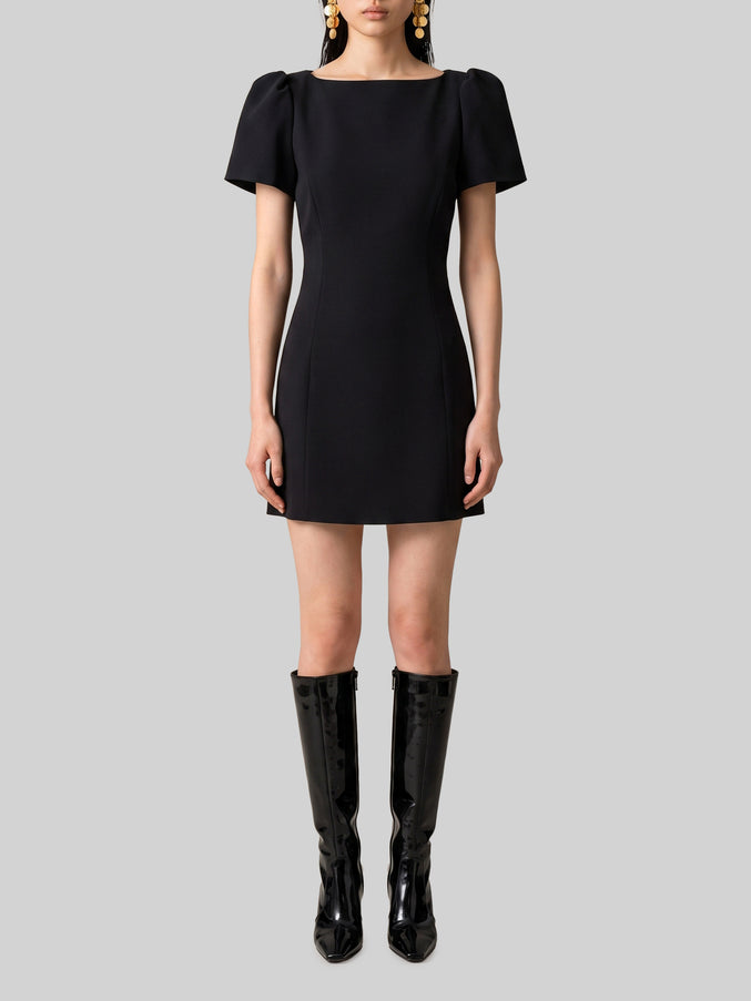 Sutton New York Double Crepe Mini Dress Black