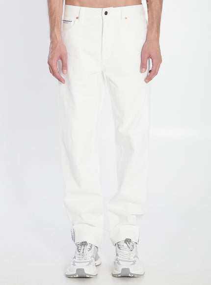 Gucci Denim Pants White