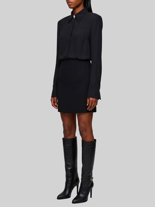 Sutton New York Double Georgette Shirt Dress