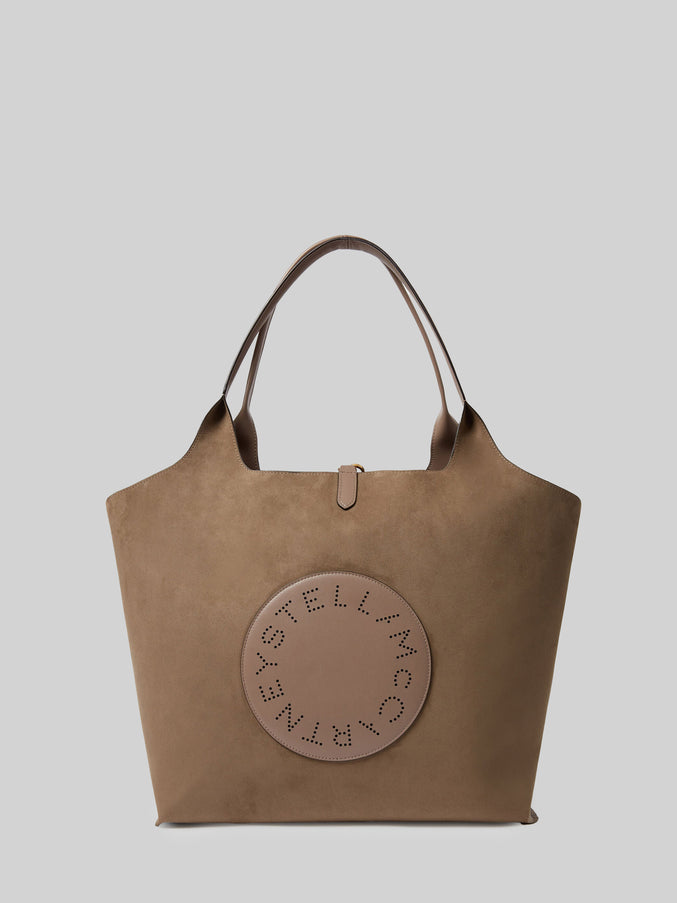Stella Mccartney Reversible Tote Bag With Logo QT Brown