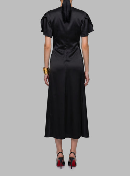 Sutton New York Midi Dress With Draping