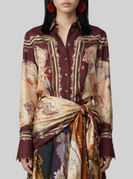 Zimmermann Valiant Twill Shirt Multicolor