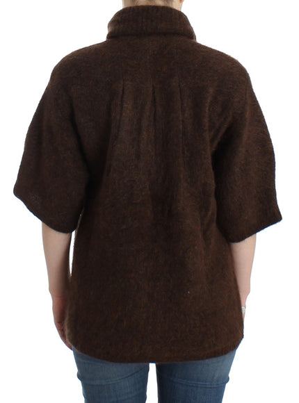 Cavalli brown cardigan back view