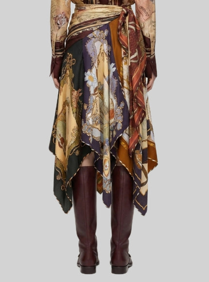 Zimmermann Draped Midi Skirt With Valiant Scarf