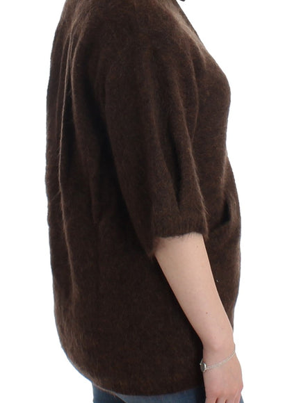 Cavalli brown cardigan side view