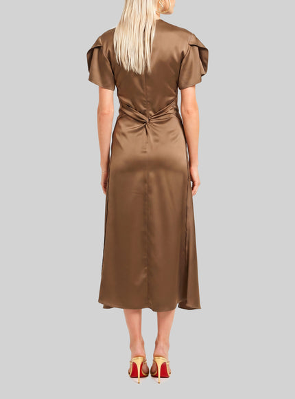 Sutton New York Midi Dress With Draping