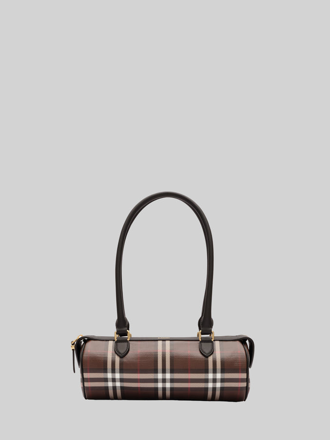 Burberry Mini Check Barrel Bag QT Brown