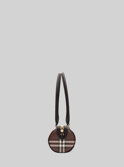 Burberry Mini Check Barrel Bag