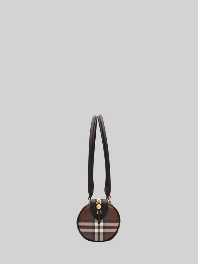 Burberry Mini Check Barrel Bag