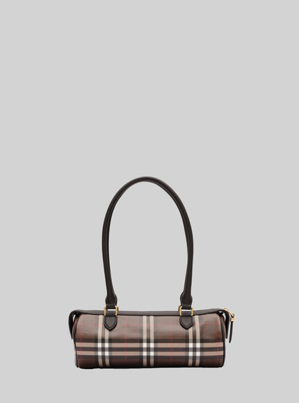 Burberry Mini Check Barrel Bag