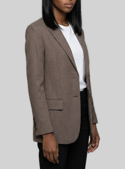 Sutton New York Single-breasted Micro-check Jacket