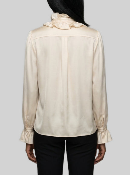 Sutton New York Champagne Ruffled Shirt