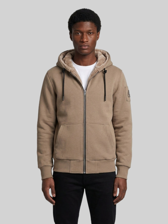 Moose Knuckles Classic Bunny Hoodie Brown