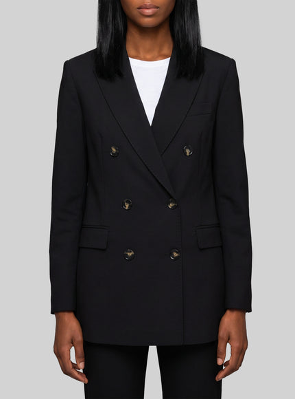 Sutton New York Double-breasted Black Jacket Black