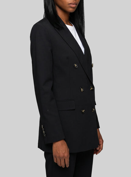 Sutton New York Double-breasted Black Jacket