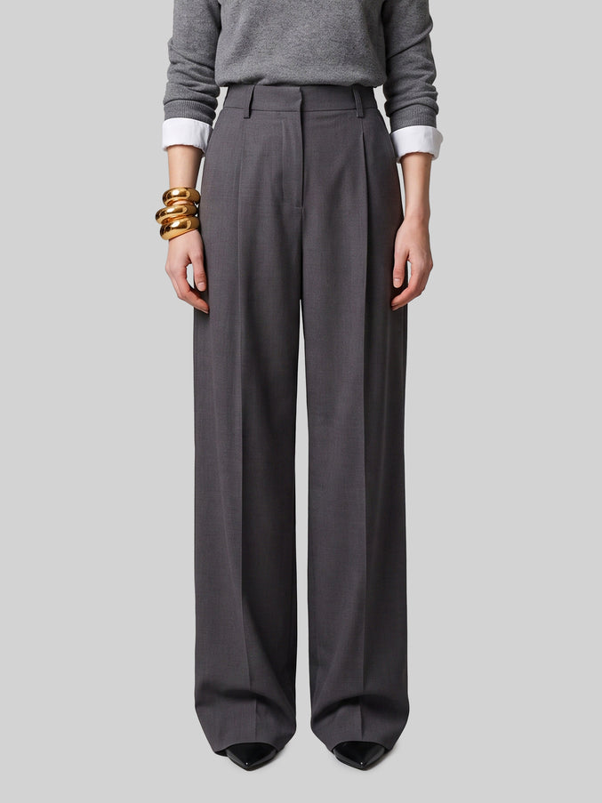 Sutton New York Light Stretch Canvas Pants In Anthracite Grey Grey