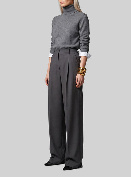 Sutton New York Light Stretch Canvas Pants In Anthracite Grey