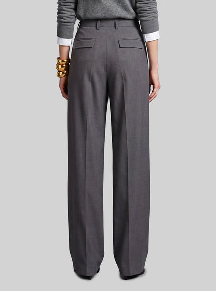 Sutton New York Light Stretch Canvas Pants In Anthracite Grey