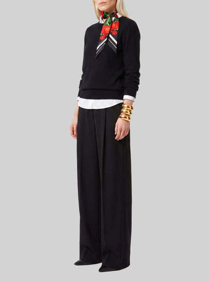 Sutton New York Light Stretch Canvas Pants In Black