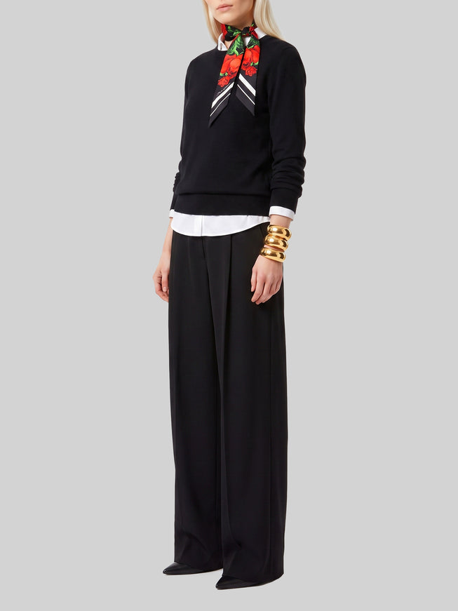 Sutton New York Light Stretch Canvas Pants In Black