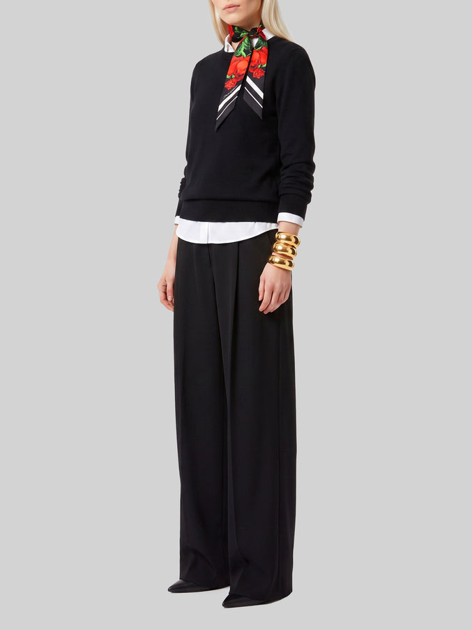 Sutton New York Light Stretch Canvas Pants In Black