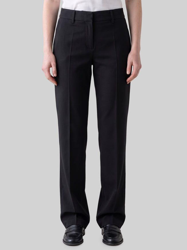 Sutton New York Black Stretch Canvas Trousers Black