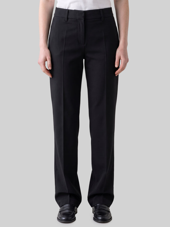 Sutton New York Black Stretch Canvas Trousers Black