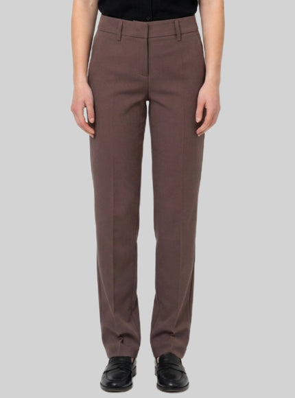 Sutton New York Coffee Stretch Canvas Trousers Brown