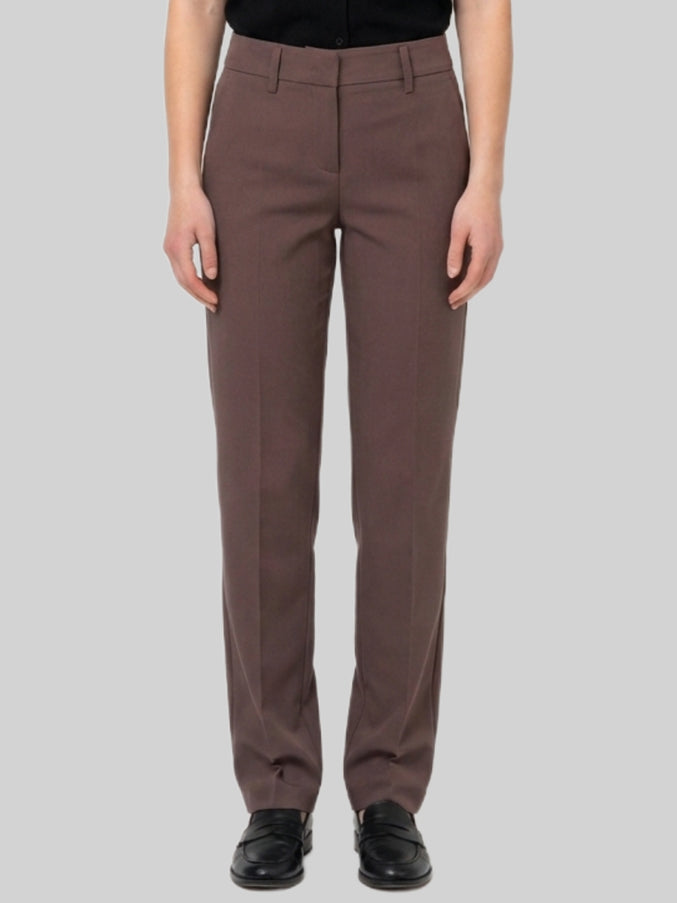 Sutton New York Coffee Stretch Canvas Trousers Brown