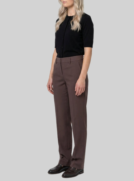 Sutton New York Coffee Stretch Canvas Trousers