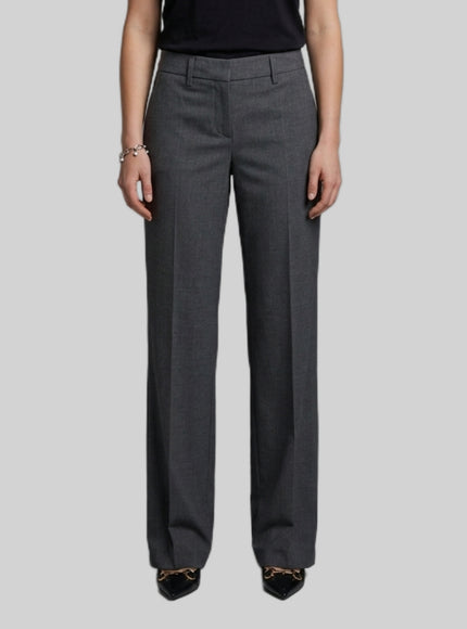 Sutton New York Wide-leg Stretch Canvas Trousers Grey