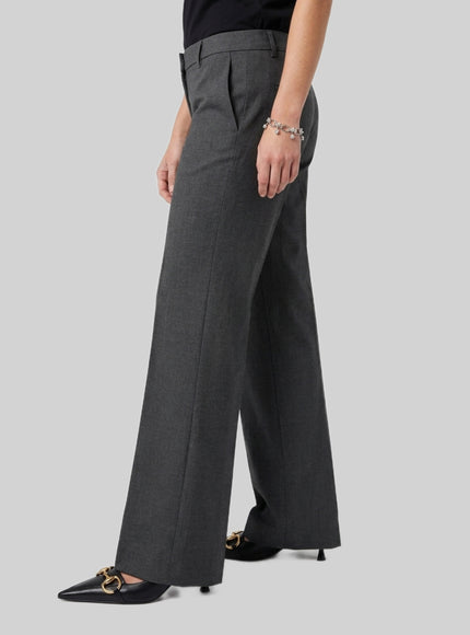 Sutton New York Wide-leg Stretch Canvas Trousers