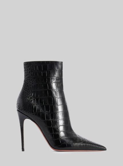 Paris Texas Vera 85 Charcoal Ankle Boots Black