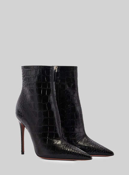 Paris Texas Vera 85 Charcoal Ankle Boots