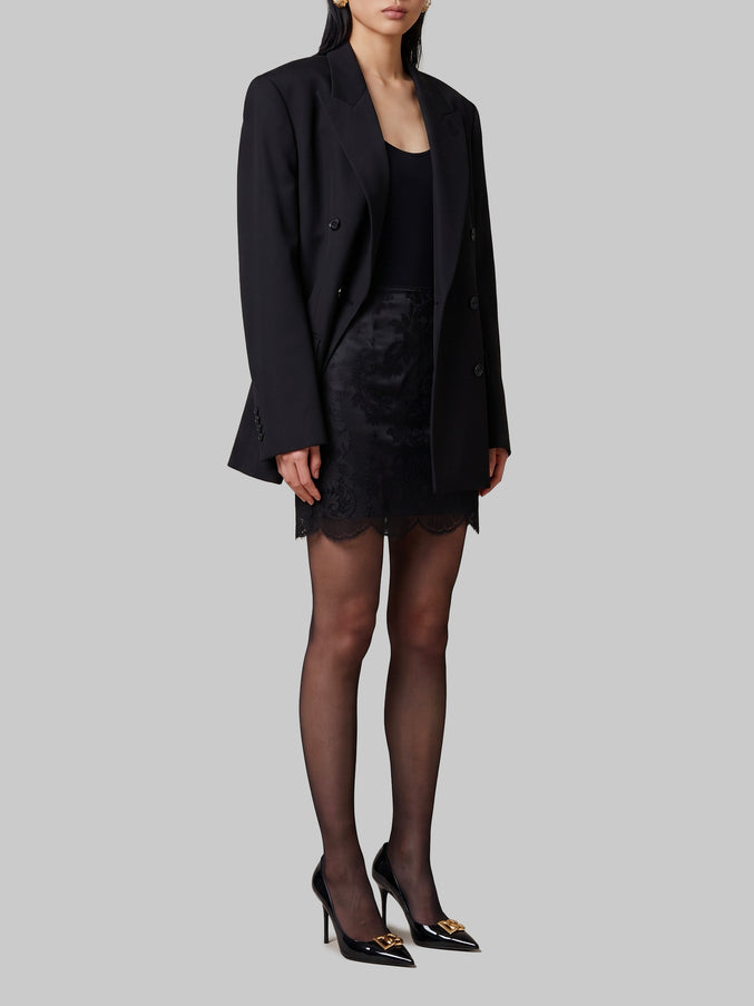 Dolce & Gabbana Mini Skirt In Lace
