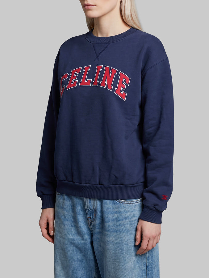 Celine College Sweatshirt In Cotton