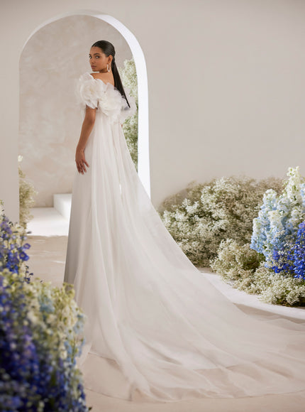 Rosa Clará Couture Tayden Strapless Crepe Wedding Gown