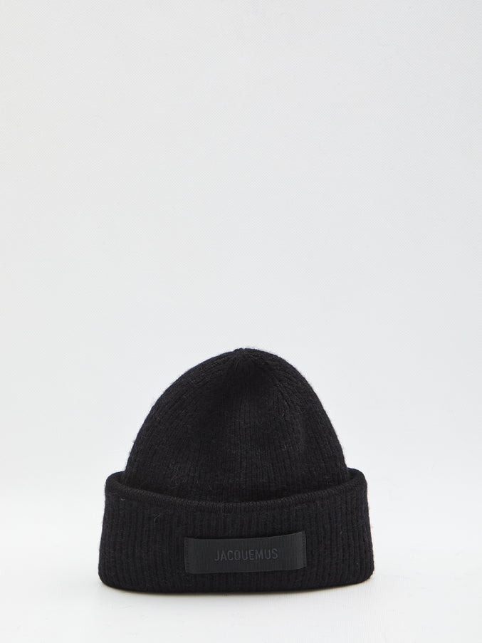 Jacquemus Gros Grain Beanie QT Black