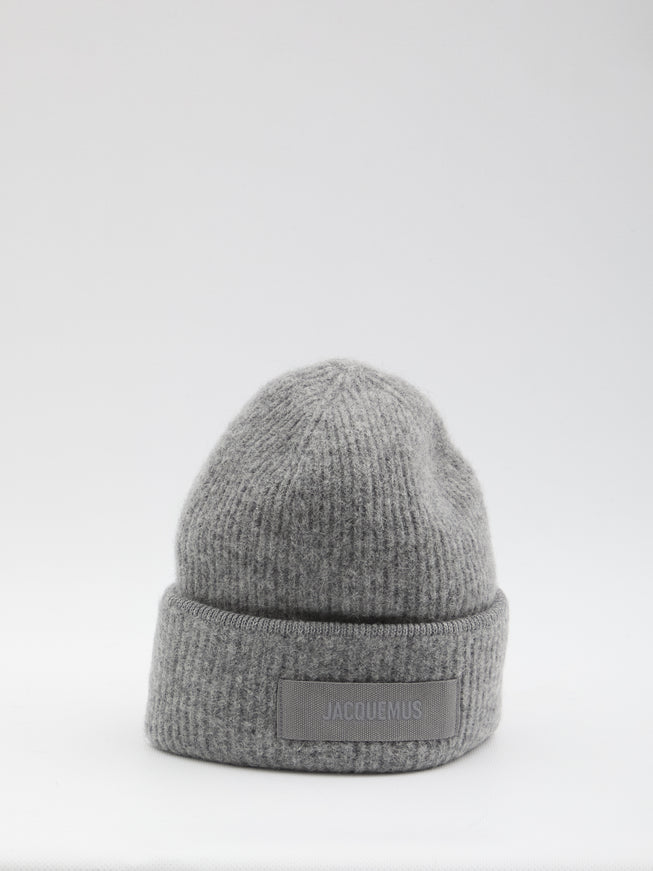 Jacquemus Gros Grain Beanie QT Grey