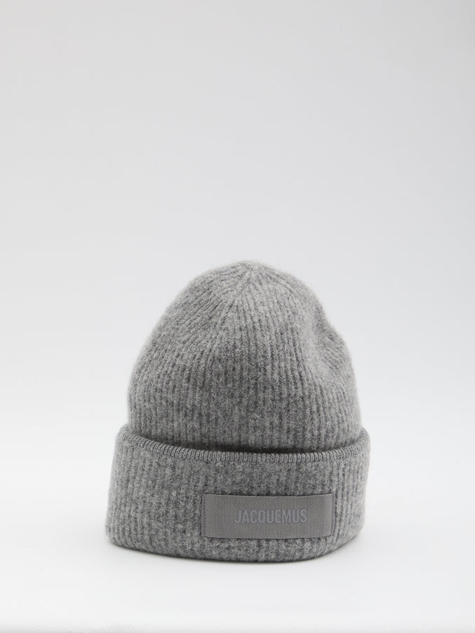 Jacquemus Gros Grain Beanie QT Grey