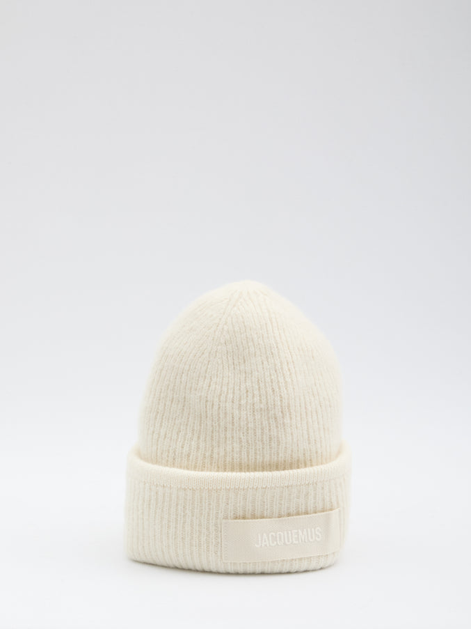 Jacquemus Off-white Gros Grain Beanie QT White