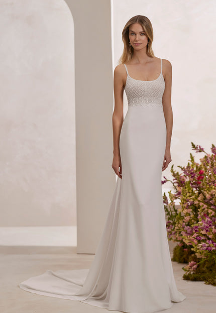 Rosa Clará Couture Terol Mermaid Wedding Dress with Cape