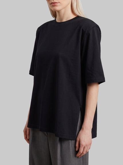 Black Anira Padded T-shirt 