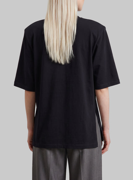 Black Anira Padded T-shirt 