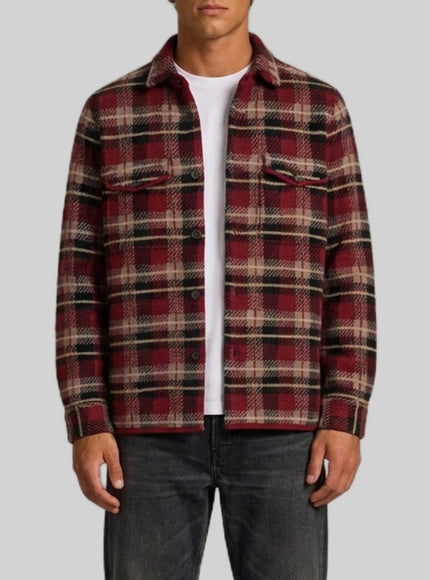 Guest In Residence Plaid Work Shirt Brown