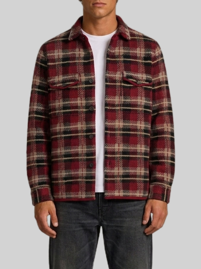 Guest In Residence Plaid Work Shirt Brown