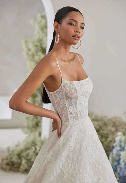 Turin – Rosa Clará Couture Two-Piece A-Line Lace Wedding Dress Dress only