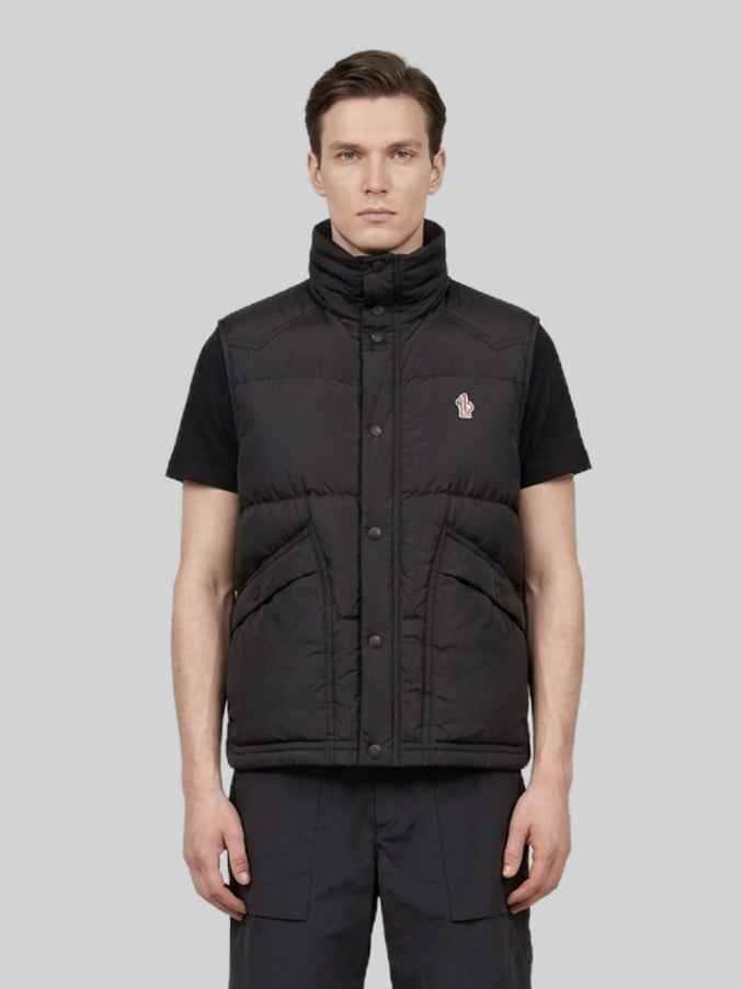 Moncler Grenoble Evans Feather-padded Vest Black