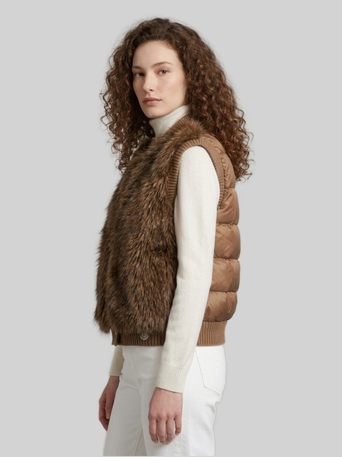 Moncler Vests Brown