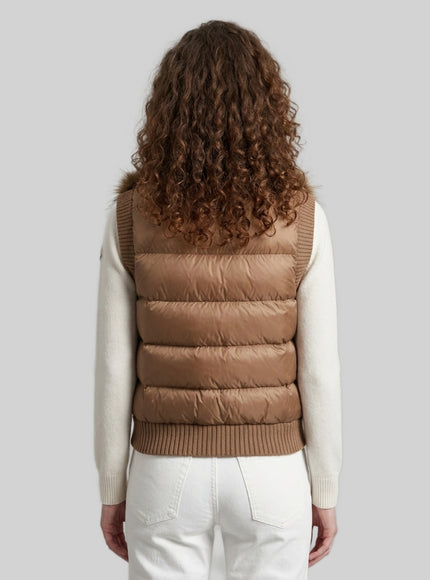 Moncler Vests Brown